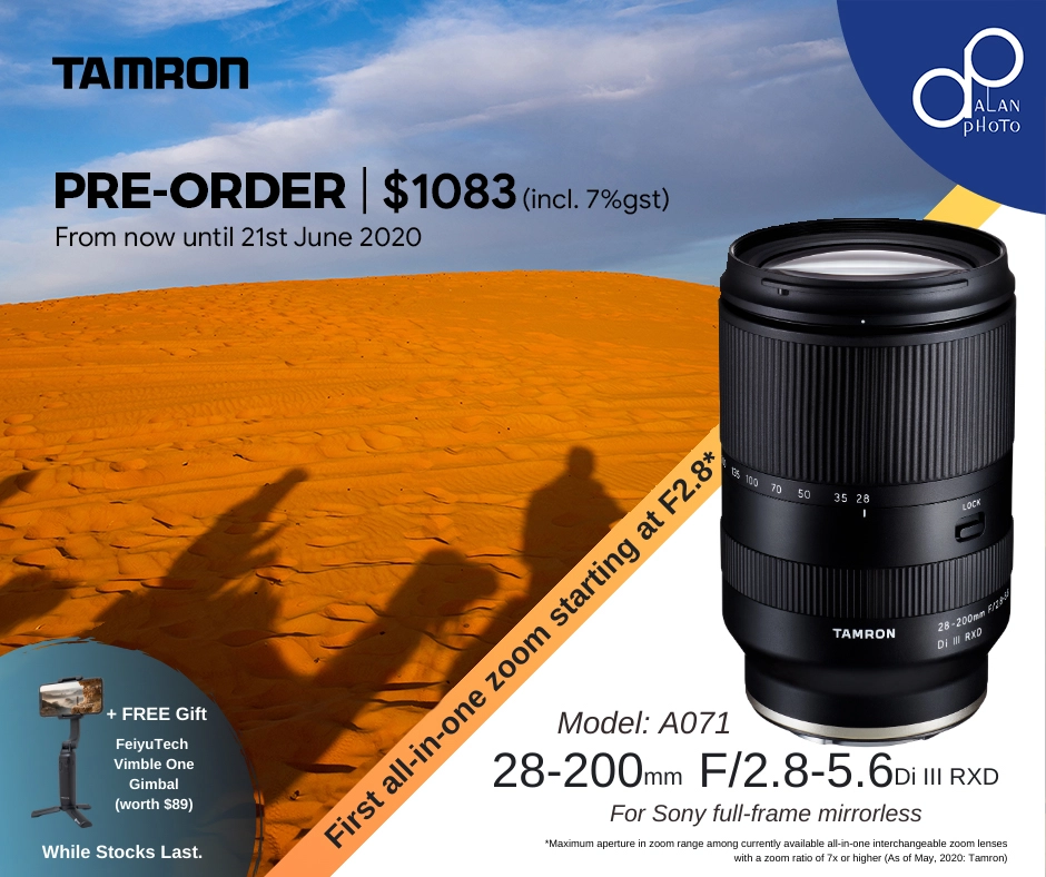 Tamron 28-200mm F/2.8-5.6 Di III RXD Launched